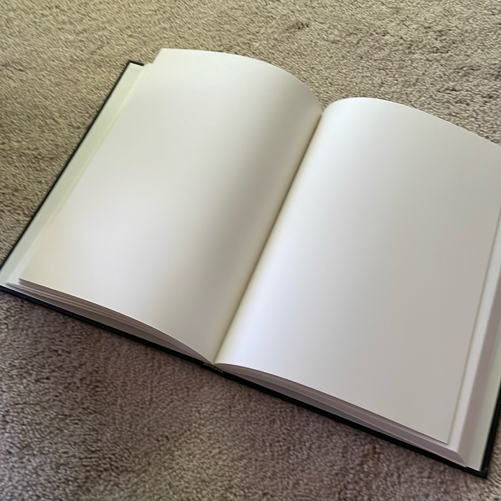 Hardbound black drawing book